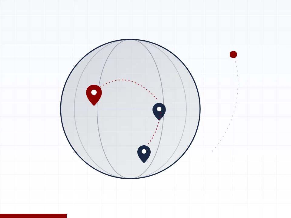 Illustration of Bootcore's global presence across the USA, India, and Singapore