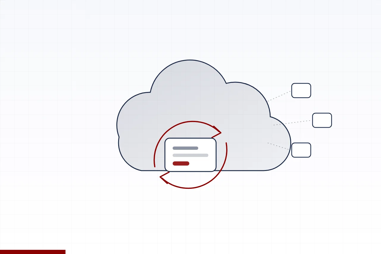 Illustration of a cloud platform with subscription billing and tenants